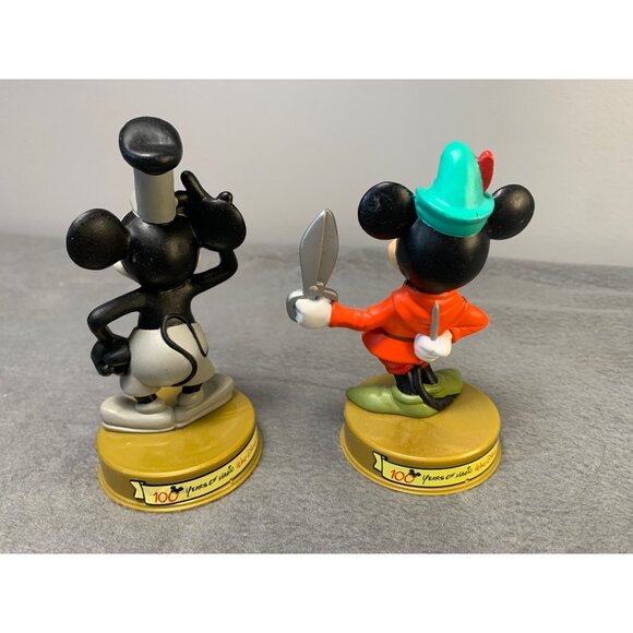 Vintage Disney 100 Years Of Magic Mickey Mouse Figurines Set: Brave Little Tailo - Picture 4 of 9